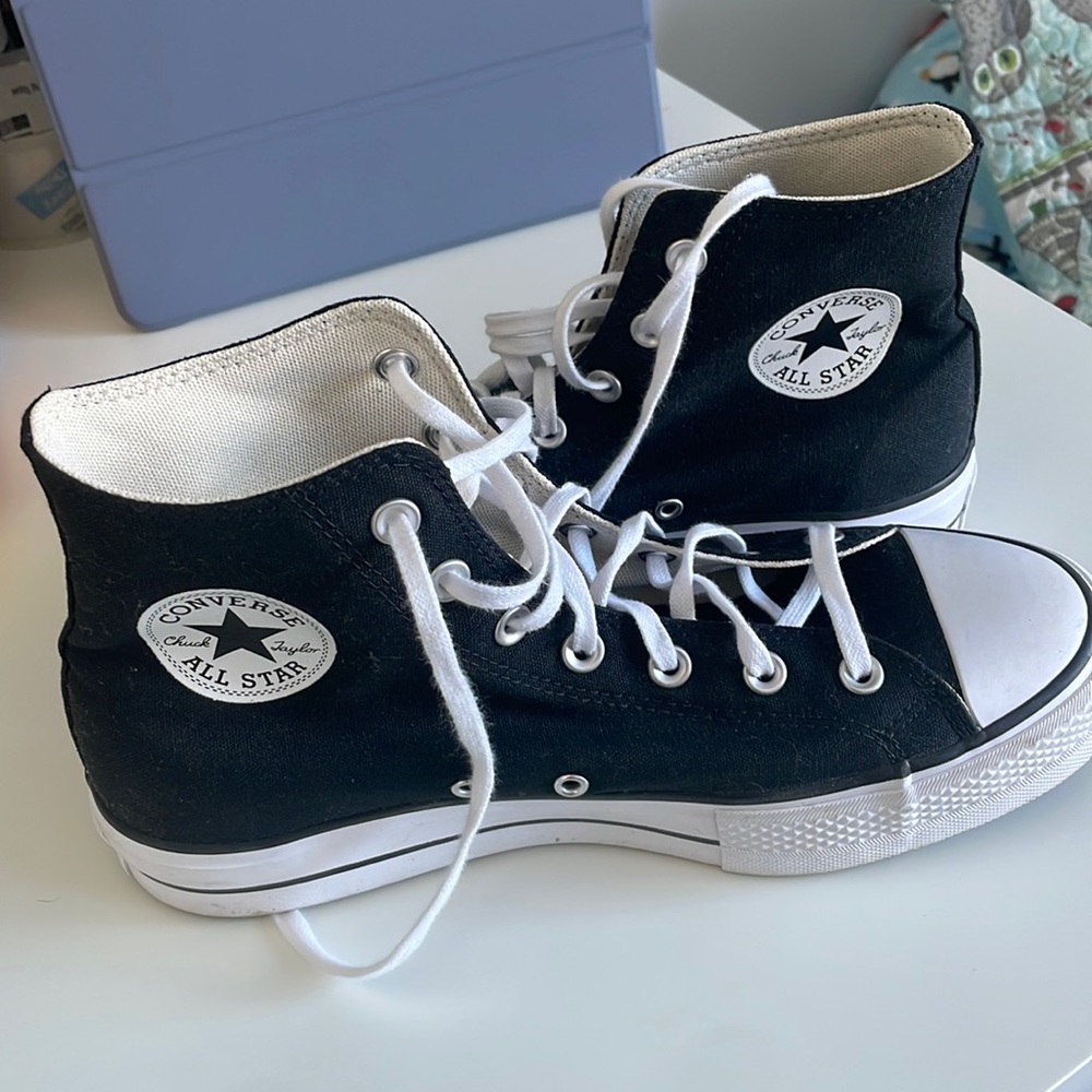 Black Platform Converse